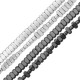 Hematite Tube Faceted 4x2mm (Ø1mm) (200pcs) (40cm)