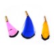 Feather Pendant with Metal Cap 30mm