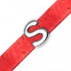Lettre Coulissante en Zamak « S » 15 mm Ø10.5 x 2.4 mm