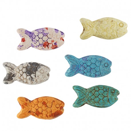 Ceramic Slider Fish 26x12mm (Ø2.2mm)