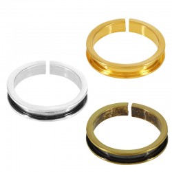 Bague en Laiton 19 mm Base pour Cordon plat 2 mm