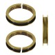 Brass Finger Ring 19mm Base for Flat Cord 2mm