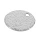 Breloque Ronde Martelée 12mm en Acier Inoxydable 304