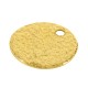 Breloque Ronde Martelée 12mm en Acier Inoxydable 304