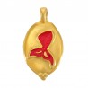 24K Gold Plated/ Pearl Red