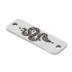 Stainless Steel 304 Connector Tag w/ Snake 24x8mm/1.1mm