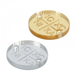 Plexi Acrylic Connector Round "ICXC NIKA" 15mm