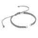 Bracelet en Macramé Semi-Fini (Anneaux en Acier Inoxydable)