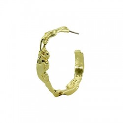 Boucle d'oreilles en Métal/Laiton 33mm