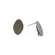 Boucle D'Oreille Ovale en Laiton 11 x 17 mm