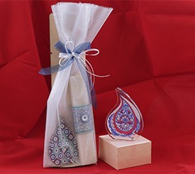 Candle w/ Ethnic Deco Set