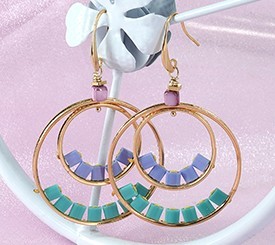 EARRINGS W/ MIYUKI BEADS