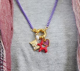 NECKLACE W/ CLASP & CHARMS