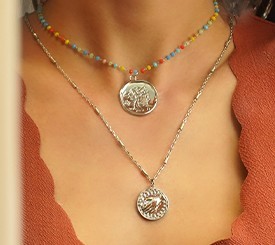 NECKLACES W/ METAL CHARMS