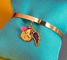 Bracelet w/ Heart "Mom"