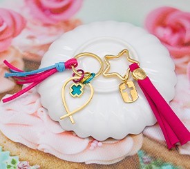 Christening Gold Keyrings