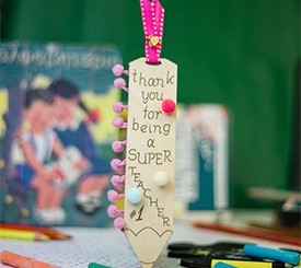 Bookmark Pencil w/ Pom Pon