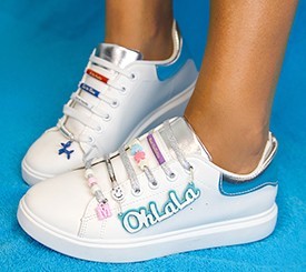 SHOELACES W/ TUBES &CHARMS