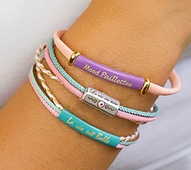 BRACELETS W/ FRENCH QUOTES