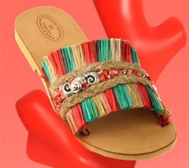 Sandal w/ Silver Shells