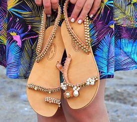 Sandals w/ Pearls