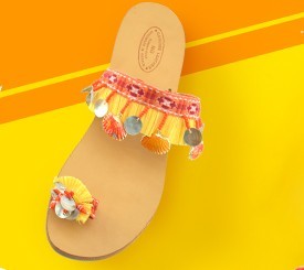 Sandal w/ Yellow Ribbon
