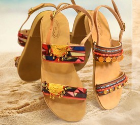 Sandals w/ Gold Elements