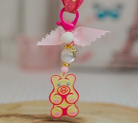 Christening Keyring w/Bear