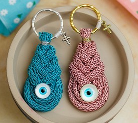 Christening Keyring w/Cord