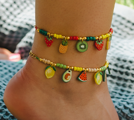 Anklet Bracelet w/ Fruits