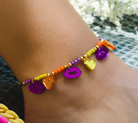 Anklet Bracelet w/ Charms