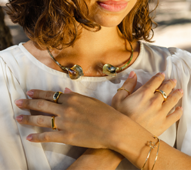 JEWELRY SET W/ LEAVES