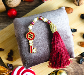 Deco Red Key w/ Tassel