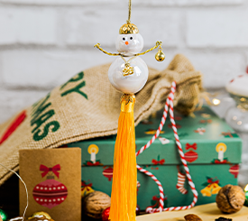 Hanging Deco Snowman 