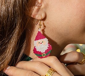 Santa Claus Miyuki Earring