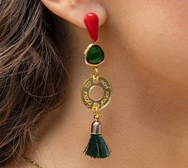 Earring w/ Plexi Circle