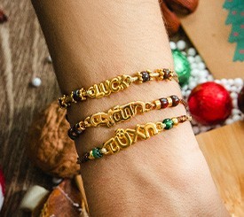 Bracelets w/ Gold Wishes