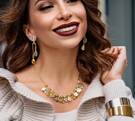 GOLD & SILVER JEWELRY SET