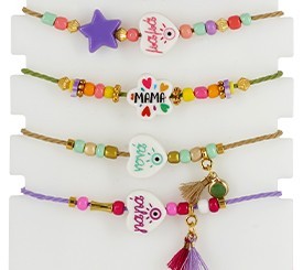 Bracelets w/ Acrylic Beads