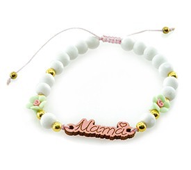 Bracelet w/ White Beads 