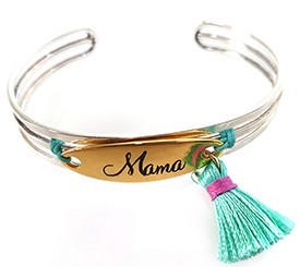 Cuff Bracelet w/ Tassel