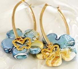 YELLOW & BLUE EARRINGS