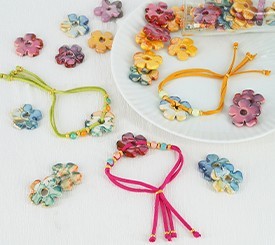 BRACELETS W/ FLOWERS