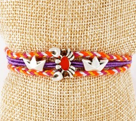 BRACELET W/ CRAB & BOAT