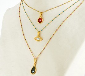CHAIN LAYERING W/ ENAMEL