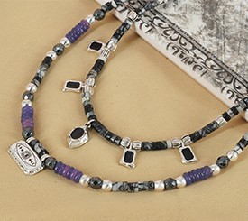 PURPLE & BLACK NECKLACES