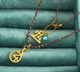 Double Necklace w/ Charms