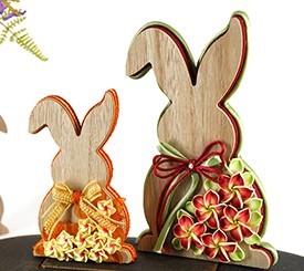 Wooden Deco Bunnies