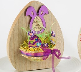 Deco Egg w/ Purple Bunny