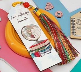 Bookmark w/ Globe & Tassel